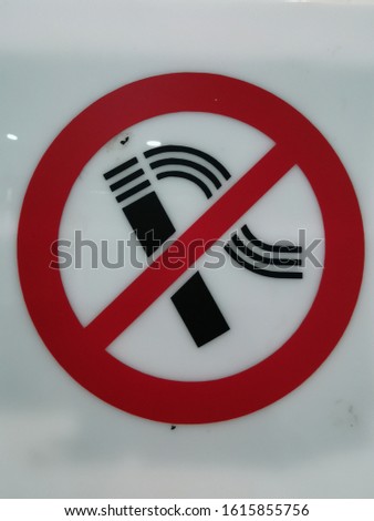 no smoking sign background. Smoking