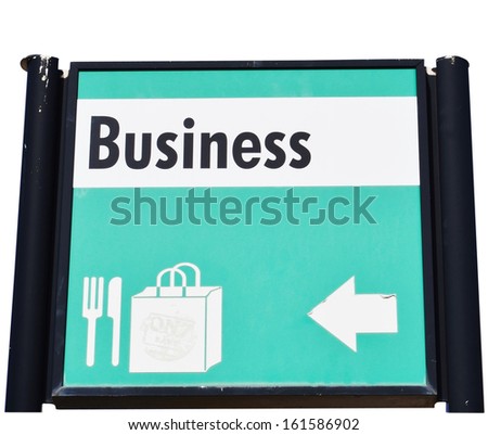     isolated    business sign                      