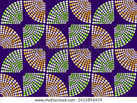 african fashion seamless pattern ornament in vibrant colours. picture art and abstract background for Fabric Print, Scarf, Shawl, Carpet, Kerchief, Handkerchief, vector illustration file EPS10. 