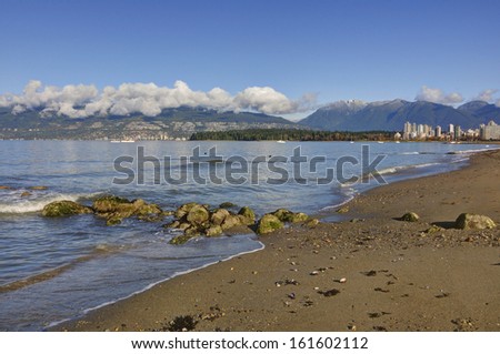 Kitsilano Beach in late Autumn, Vancouver, British Columbia
