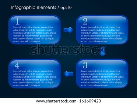 The element of infographics for slideshow, business, training, presentations etc.