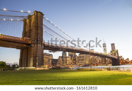 The Brooklyn Bridge Park in New York City