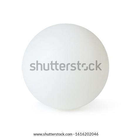 Table tennis ball isolated on white background