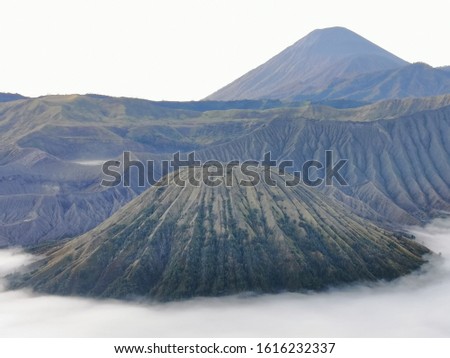 Scenic sunrise Mount Bromo in Indonesia.