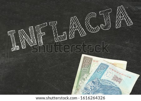 Geld Polnische Zloty and Polish translation for inflation