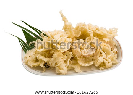 Prawn tempura with vegetables
