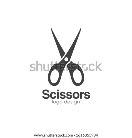 Scissors Logo and Icon Vector Template