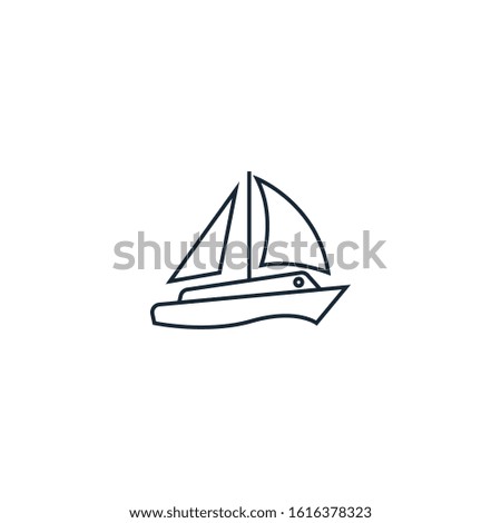 sailing creative icon. From Sport icons collection. Isolated sailing sign on white background