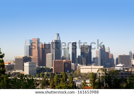 Downtown LA Los Angeles skyline cityscape California