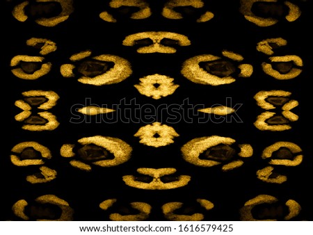 Animal Pattern. Trendy Gepard Background. Watercolor Wild Pattern. Modern Camouflage. Colorful Background. Tropical Trendy Artwork. Gold Leopard Style. Safari Trendy Fabric.