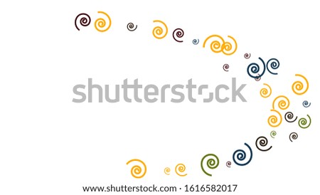 Festive Background with Colorful spirals. Trendy Pattern for Postcard, Print, Banner or Poster. Pretty spirals For Party Decoration, Wedding, Birthday or Anniversary Invitation. Vector
