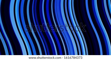 Light BLUE vector backdrop with curves. Colorful illustration in abstract style with bent lines. Best design for your posters, banners.