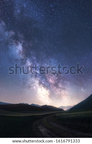 A bright Milky Way over Grenoble, France, taken 20 miles away.