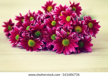 bouquet of flowers. chrysanthemum
