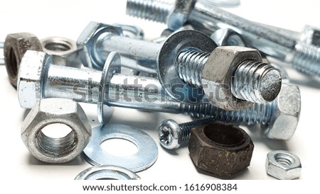 Nut bolts and screws used in industrial applications