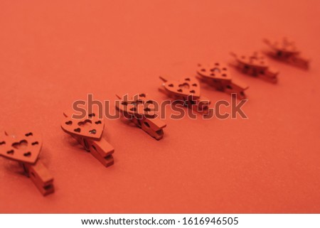little red hearts on red background, happy valentines day 