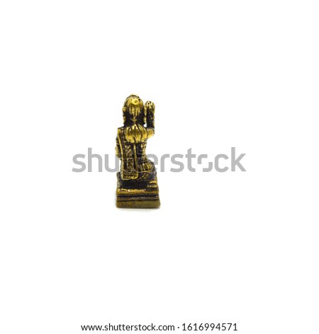 Religious pendant - small thai buddha image used as amulets pendant,thai amulet on white image background