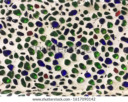 Colored stone wall number three. Texture and background.