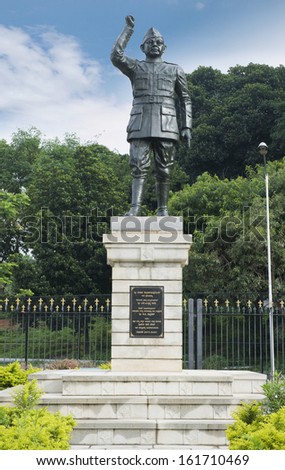 Statue of Subhas Chandra Bose, Bangalore, Karnataka, India Royalty-Free Stock Photo #161710469