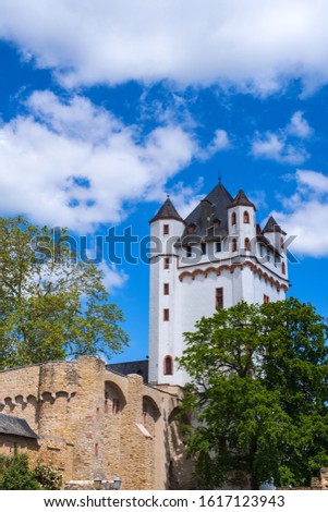 View of the tower of the  Castle in Eltville / Germany