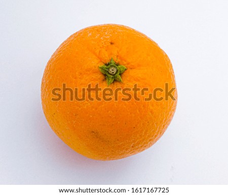 Orange fruits on white background Royalty-Free Stock Photo #1617167725