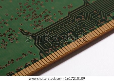 Computer Ram (Random Access Memory) on white background