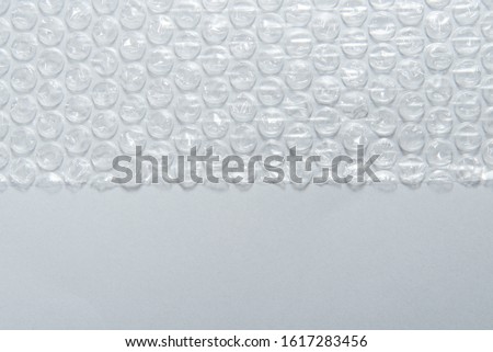 Textured background packaging material, bubble film 