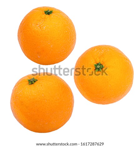 orange fruit on white background Royalty-Free Stock Photo #1617287629