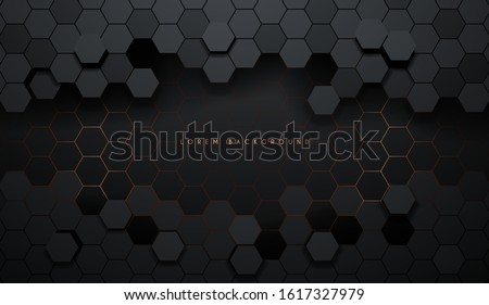 Hexagonal abstract metal background with light Royalty-Free Stock Photo #1617327979