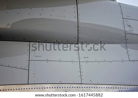 Airplane Aluminum Lithium Alloy Fuselage Skin Sheets Background