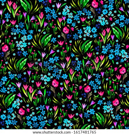 
seamless texture with fine floral