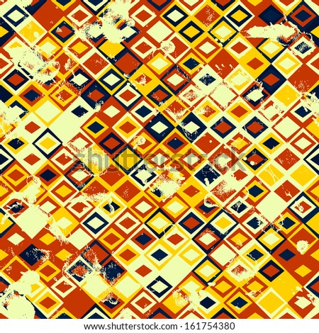 Seamless abstract geometric mosaic pattern, vector illustration