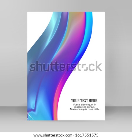 Design elements. Wave of many lines. Abstract vertical wavy stripes on white background isolated. Creative line art. Vector illustration EPS 10. Colourful waves with lines created using Blend Tool