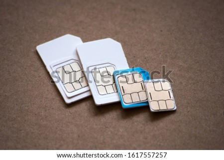 sim cell phone cards, many sizes