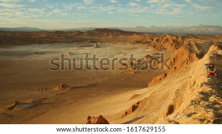 Sandy and dry Atacama desert near San Pedro de Atacama, Chile.