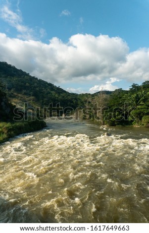 View over Kever River in Angola.
Beautiful landscape of one of the main rivers in Angola. Vertical photo