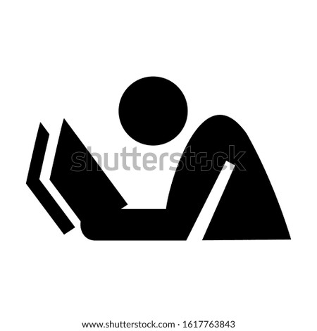 reading icon isolated sign symbol vector illustration - high quality black style vector icons
