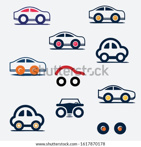vector art car style icon clip art vector logo