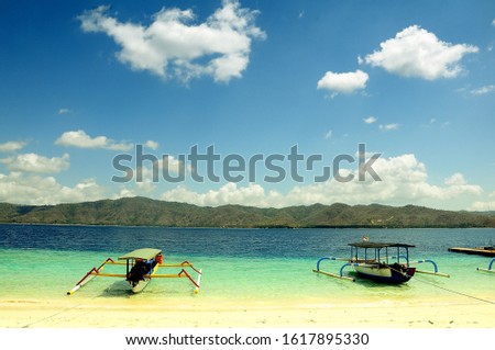 The View of 'Gili Nanggu' Little Island in Lombok, West Nusa Tenggara Indonesia Royalty-Free Stock Photo #1617895330