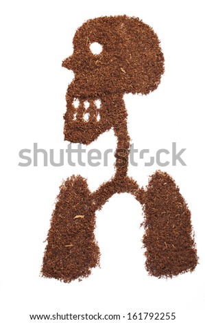 human figure formed by snuff