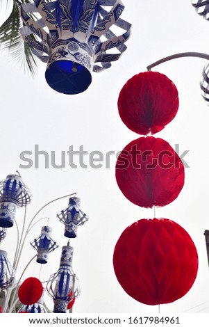 Soft picture of Decorative lanterns on Chinese New Year, Chinese 