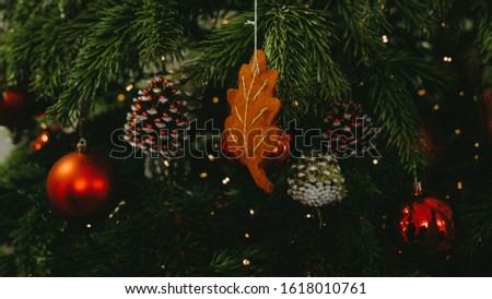 Beautiful picture Christmas and Christmas tree decoration new year
