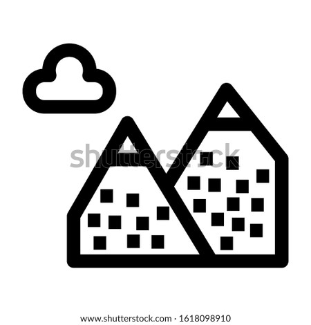 landscape icon isolated sign symbol vector illustration - high quality black style vector icons
