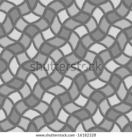 Seamless 3d vector pattern with tiles