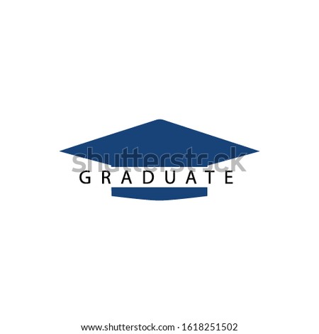 Graduation cap simple illustration vector