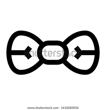 bow tie icon isolated sign symbol vector illustration - high quality black style vector icons
