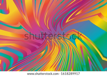 Stylish gradient background, great design for any purposes. Abstract colorful wave background. Vector vintage illustration. Color gradient background. Ornate seamless texture background.