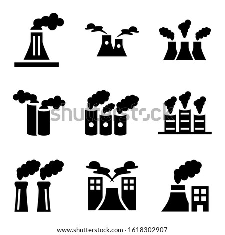 pollution icon isolated sign symbol vector illustration - Collection of high quality black style vector icons
