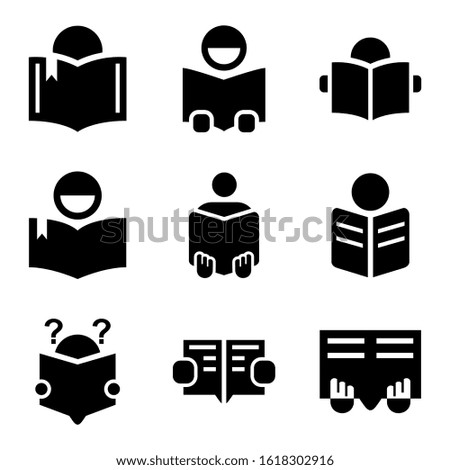 reading icon isolated sign symbol vector illustration - Collection of high quality black style vector icons
