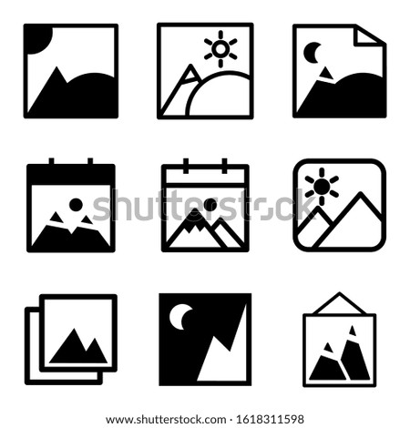 landscape icon isolated sign symbol vector illustration - Collection of high quality black style vector icons
